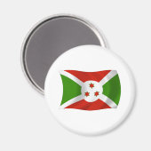 Burundi Flag Magnet (Vorderseite/Rückseite)