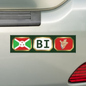 Burundi Flag Map Autoaufkleber (Auf Auto)