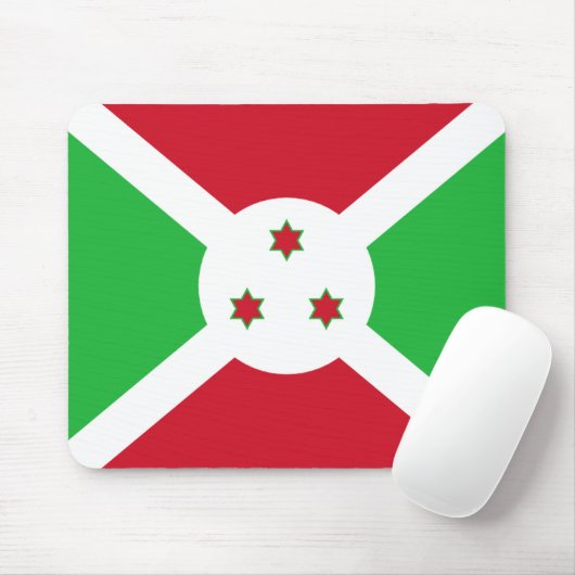 Burundi Flag Mousepad (Mit Mouse)