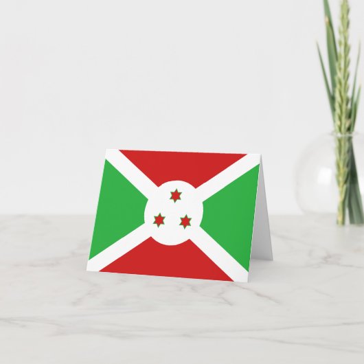Burundi Flag Notecard Karte (Vorderseite)