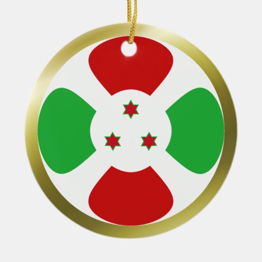 Burundi Flag Ornament (Vorne)