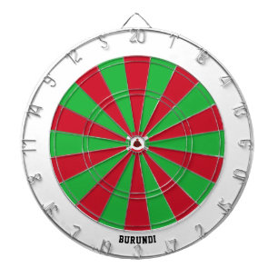 Burundi Flag Patriot's Bullseye Dartscheibe