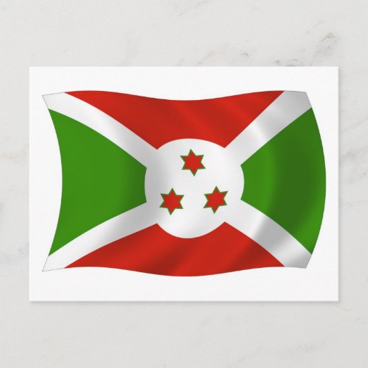 Burundi Flag Postkarte (Vorderseite)