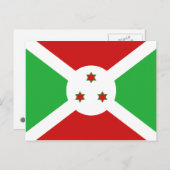 Burundi Flag Postkarte (Vorne/Hinten)