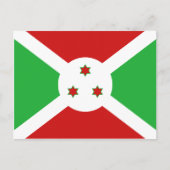 Burundi Flag Postkarte (Vorderseite)