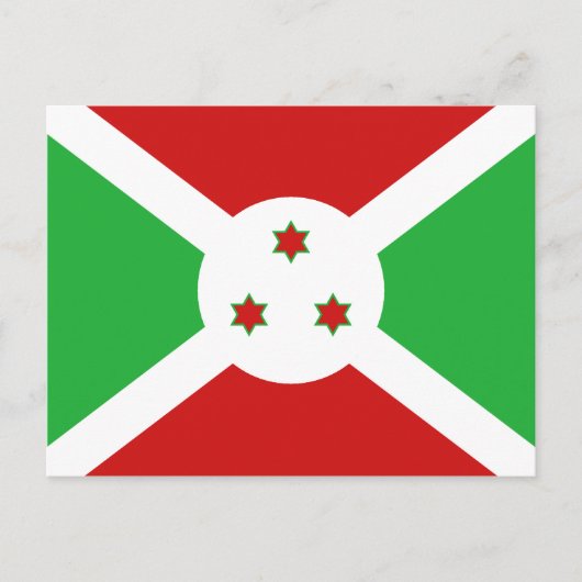 Burundi Flag Postkarte (Vorderseite)