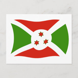 Burundi Flag Postkarte