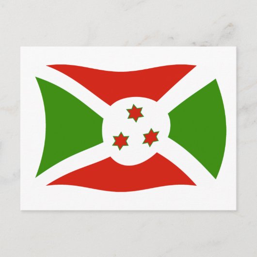 Burundi Flag Postkarte (Vorderseite)