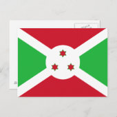 Burundi Flag Postkarte (Vorne/Hinten)