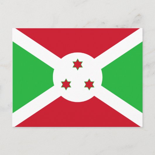 Burundi Flag Postkarte (Vorderseite)