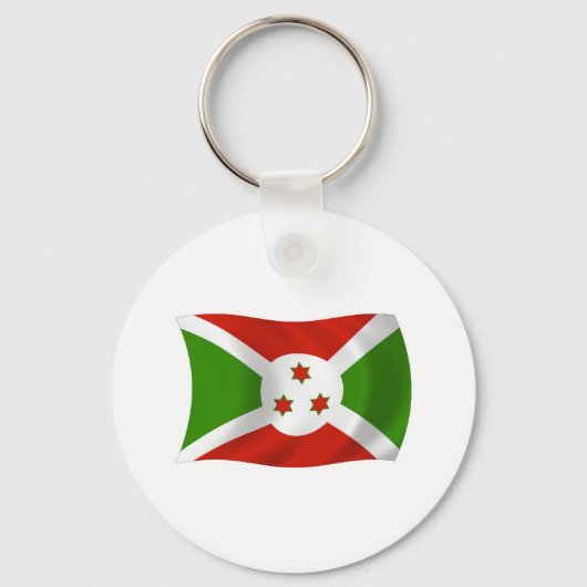 Burundi Flag Schlüsselanhänger (Vorderseite)