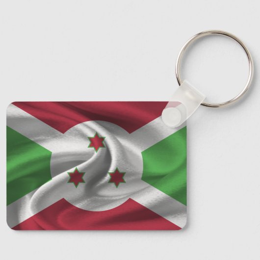 Burundi Flag Schlüsselanhänger (Vorderseite)