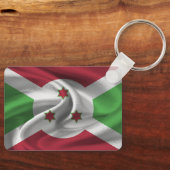 Burundi Flag Schlüsselanhänger (Vorderseite)