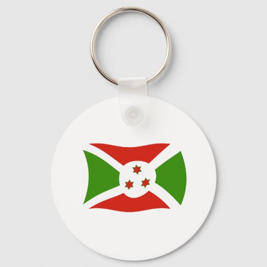 Burundi Flag Schlüsselanhänger (Vorderseite)