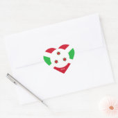 Burundi Flag Splendid Patriotic Herz-Aufkleber (Umschlag)