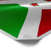 Burundi - Flag Wave - Poster (Ecke)
