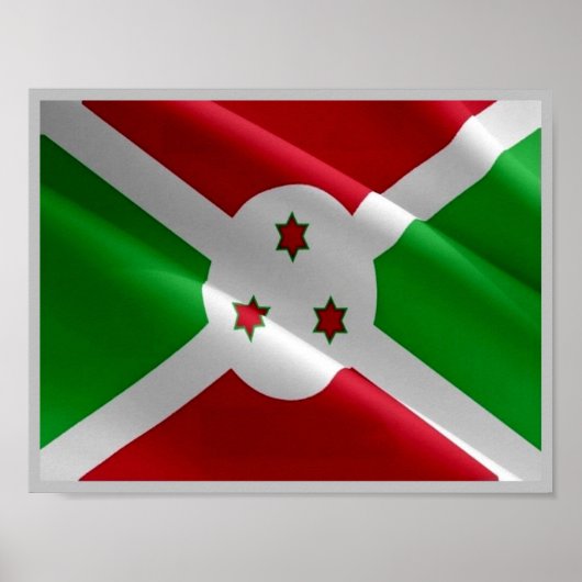 Burundi - Flag Wave - Poster (Vorne)