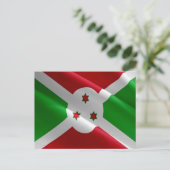 Burundi - Flag Wave - Postkarte (Stehend Vorderseite)