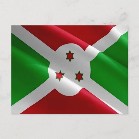 Burundi - Flag Wave - Postkarte (Vorderseite)