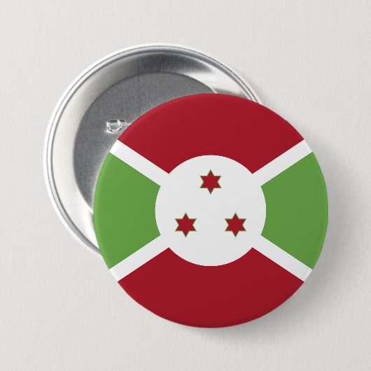 Burundi-Flagge Button (Vorne & Hinten)