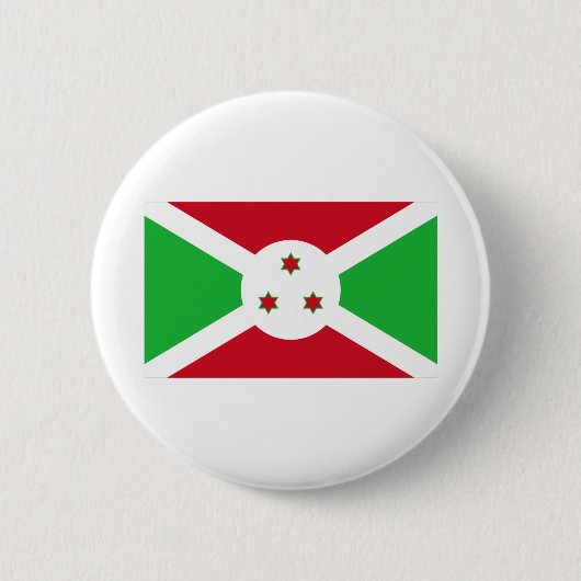 Burundi-Flagge Button (Vorderseite)