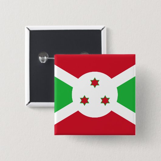 Burundi-Flagge Button (Vorne & Hinten)
