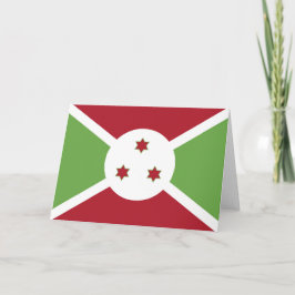 Burundi-Flagge Dankeskarte