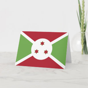 Burundi-Flagge Dankeskarte