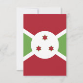 Burundi-Flagge Dankeskarte (Rückseite)