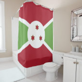 Burundi-Flagge Duschvorhang (Beispiel)
