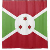 Burundi-Flagge Duschvorhang (Vorderseite)