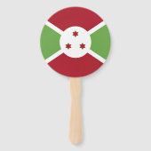 Burundi-Flagge Fächer (Rückseite)