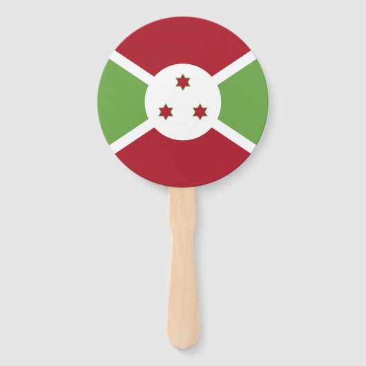 Burundi-Flagge Fächer (Rückseite)