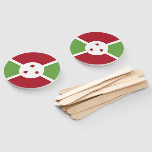 Burundi-Flagge Fächer (Non-assembled)
