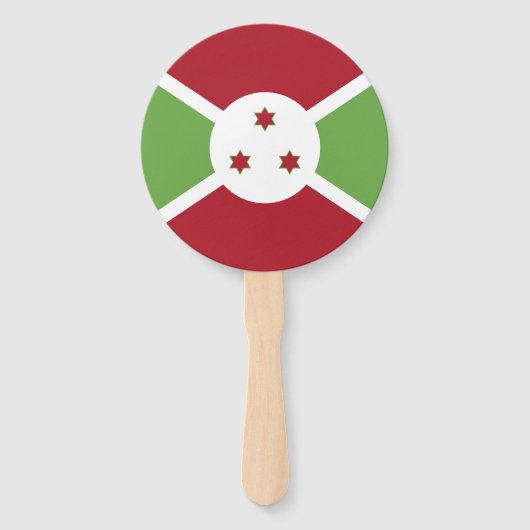Burundi-Flagge Fächer (Vorderseite)