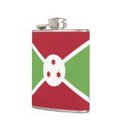 Burundi-Flagge Flachmann (Links)