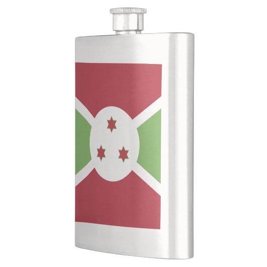 Burundi-Flagge Flachmann (Links)