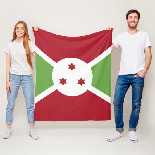 Burundi-Flagge Fleecedecke (Beispiel)