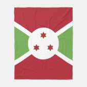 Burundi-Flagge Fleecedecke (Vorderseite)