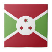 Burundi-Flagge Fliese (Vorderseite)
