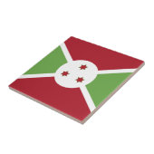 Burundi-Flagge Fliese (Seite)