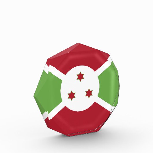 Burundi-Flagge Fotoblock (Links)