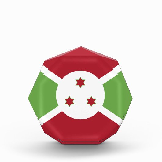 Burundi-Flagge Fotoblock (Vorderseite)