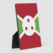 Burundi-Flagge Fotoplatte (Seite)
