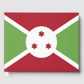 Burundi-Flagge Gästebuch (Vorderseite)