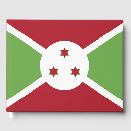 Burundi-Flagge Gästebuch