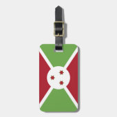 Burundi-Flagge Gepäckanhänger (Vorderseite vertikal)