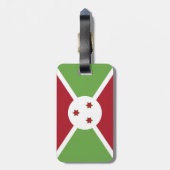 Burundi-Flagge Gepäckanhänger (Rückseite vertikal)