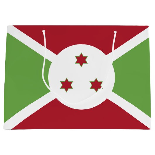 Burundi-Flagge Große Geschenktüte (Vorderseite)