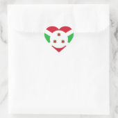 Burundi-Flagge Herz-Aufkleber (Tasche)
